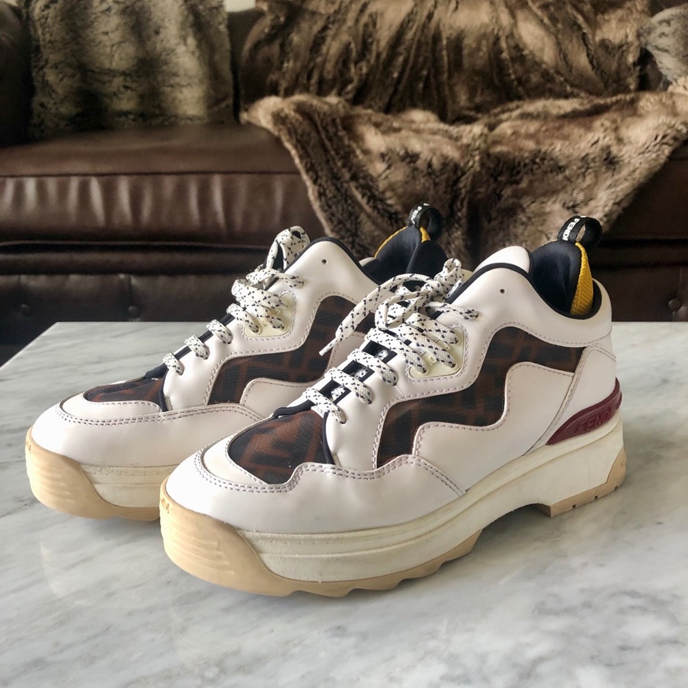 Fendi T-Rex High Top Sneakers-Authentic
